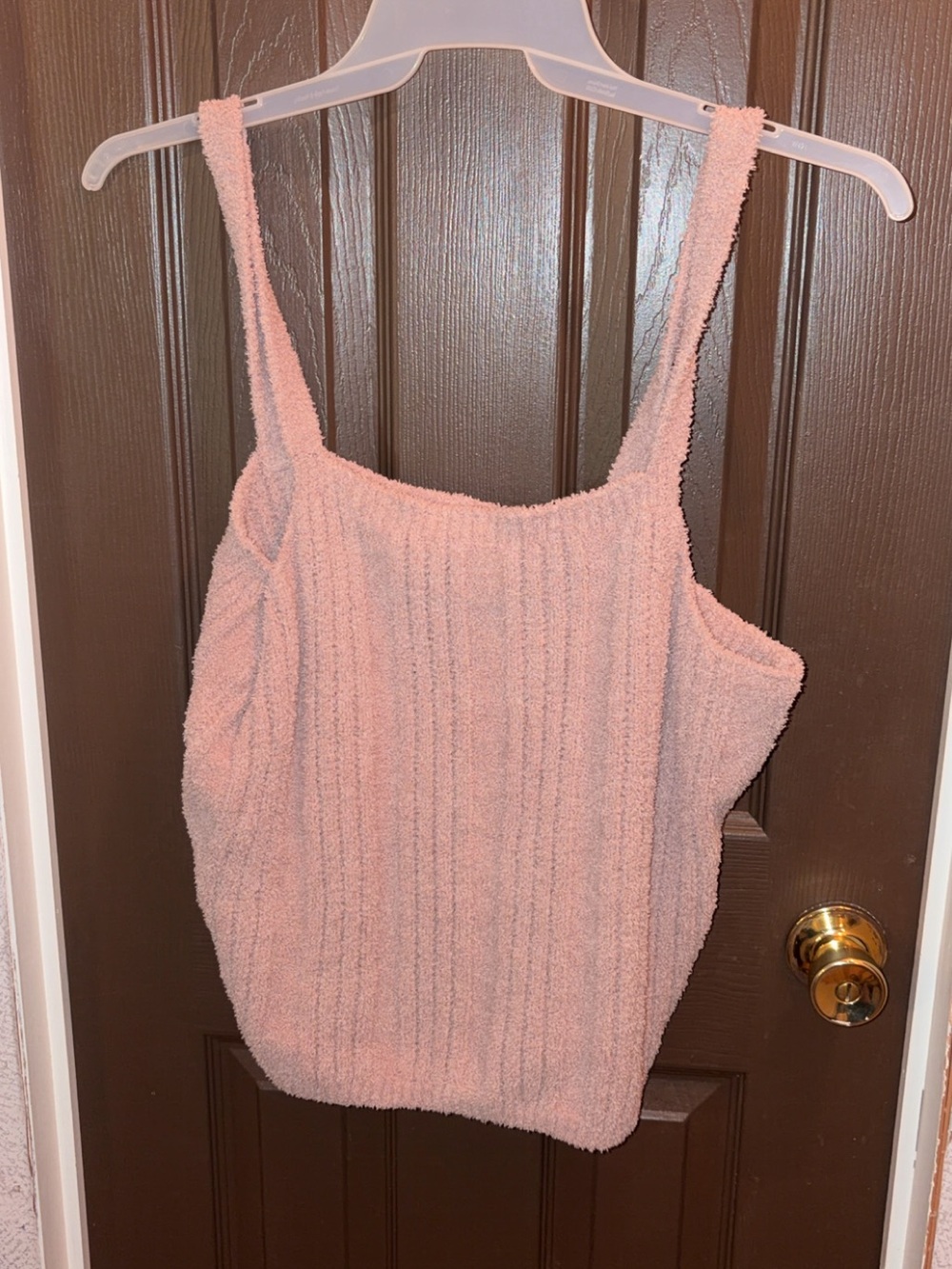 cupcakes & cashmere Plush Blush Pink Ribbed Cami